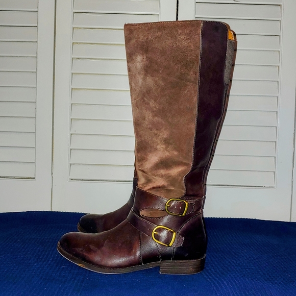 Lucky Brand Leather and Suede Boots - Size 8 - Picture 2 of 6